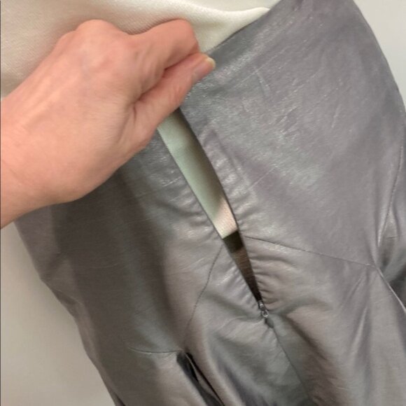 CLUB Monaco Letitia Navy and Brown Color Block Midi Pencil Sheath Dress … - Picture 12 of 15